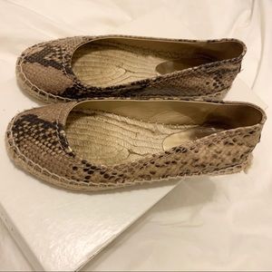 Jimmy Choo | Espadrille Flats Snakeskin 35